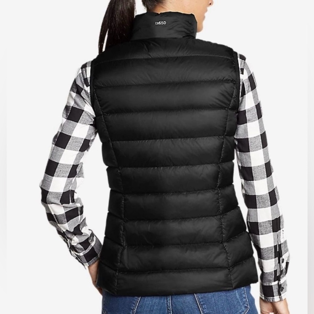 Eddie Bauer * Down Cirruslite Puffer Vest, Black, Women’s size XS - Picture 2 of 12
